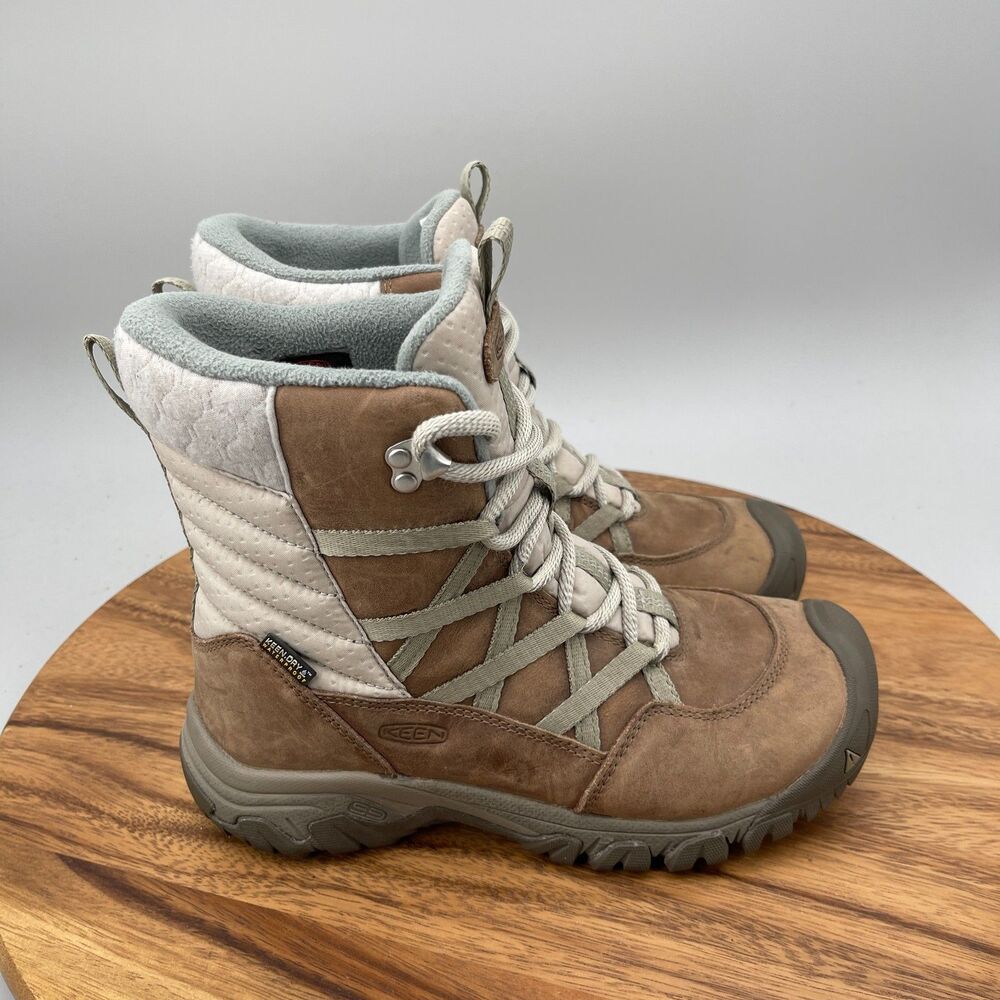 Keen Hoodoo III Boots Womens Size 7 Brown Leather Trail Hiking Walking Shoes